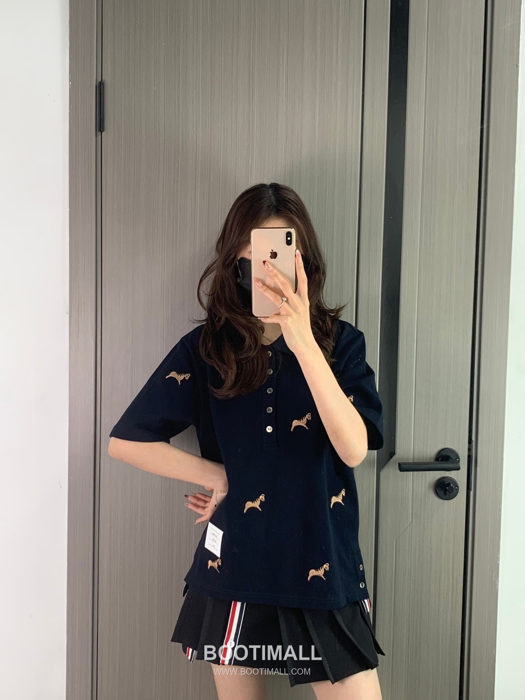 Thom Browne Horse Embroidery Polo Navy Polo Shirt 톰브라운 홀스 자수 폴로 네이비 폴로 셔츠 4