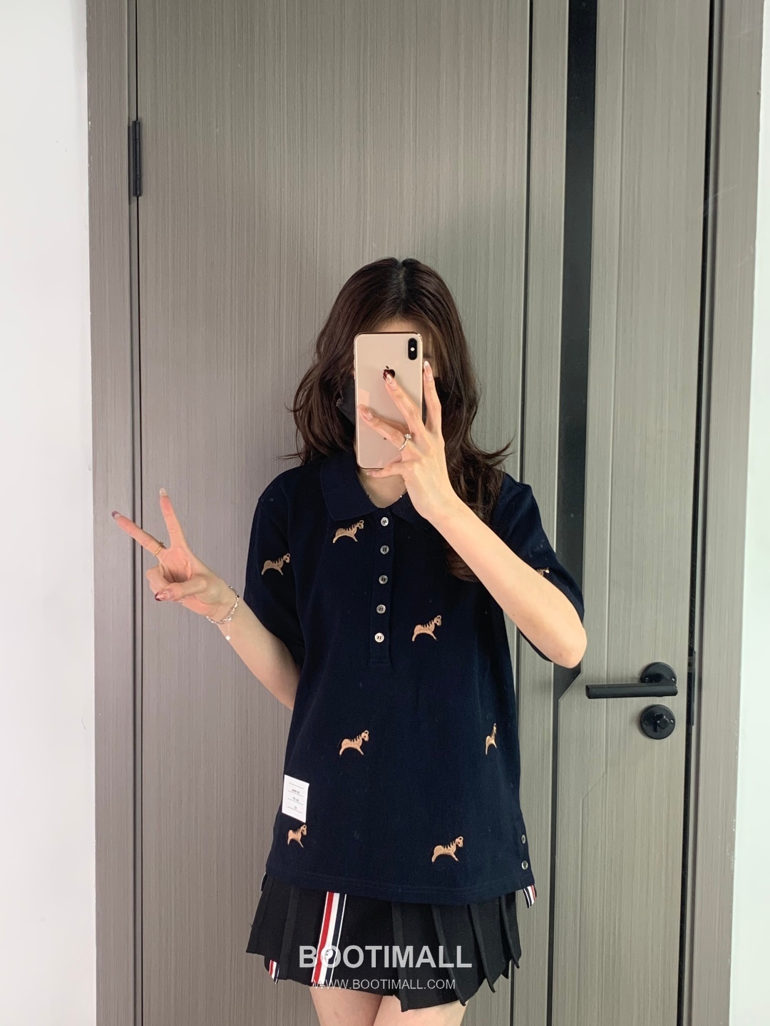 Thom Browne Horse Embroidery Polo Navy Polo Shirt 톰브라운 홀스 자수 폴로 네이비 폴로 셔츠 8