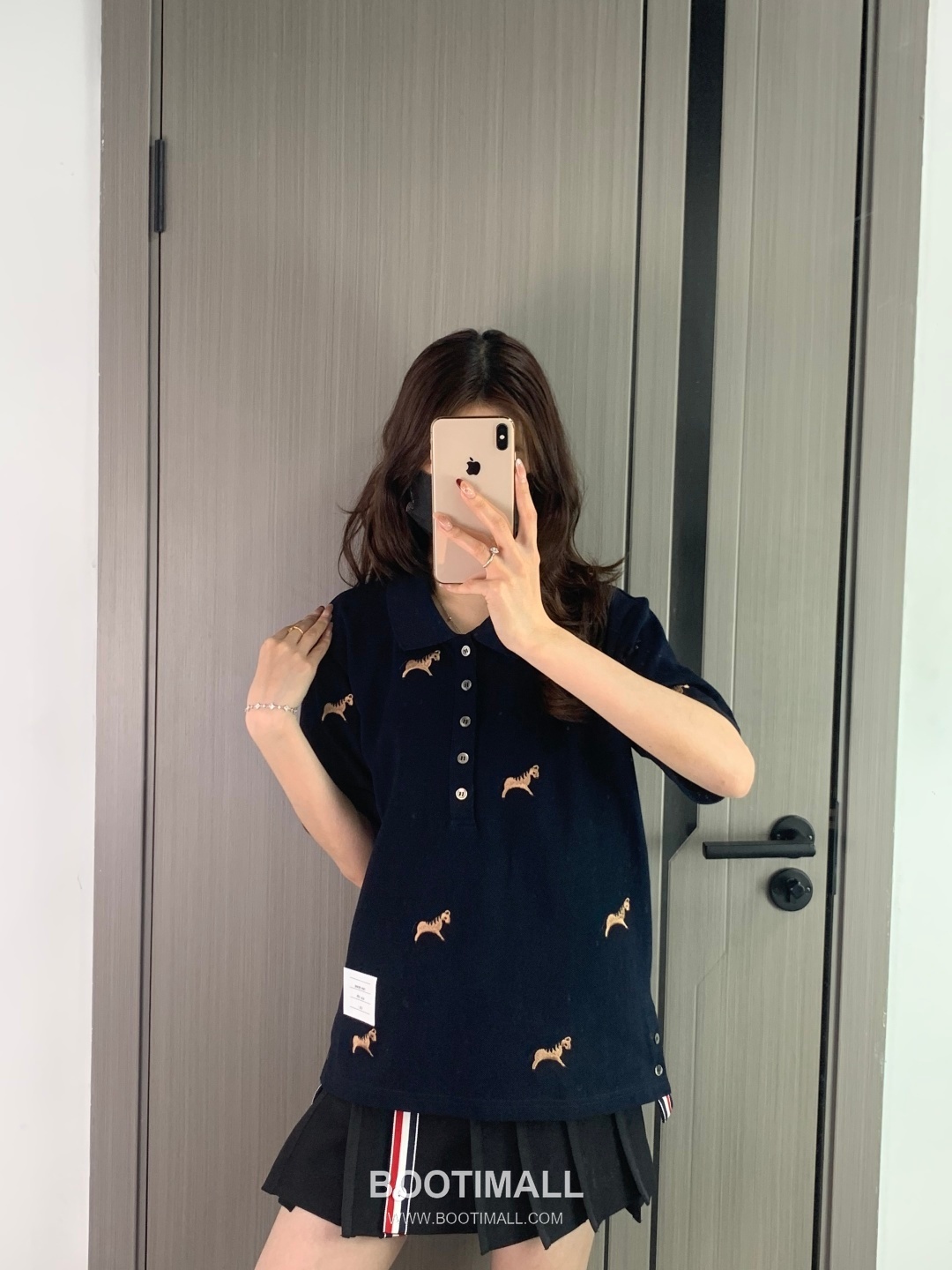 Thom Browne Horse Embroidery Polo Navy Polo Shirt 톰브라운 홀스 자수 폴로 네이비 폴로 셔츠 9