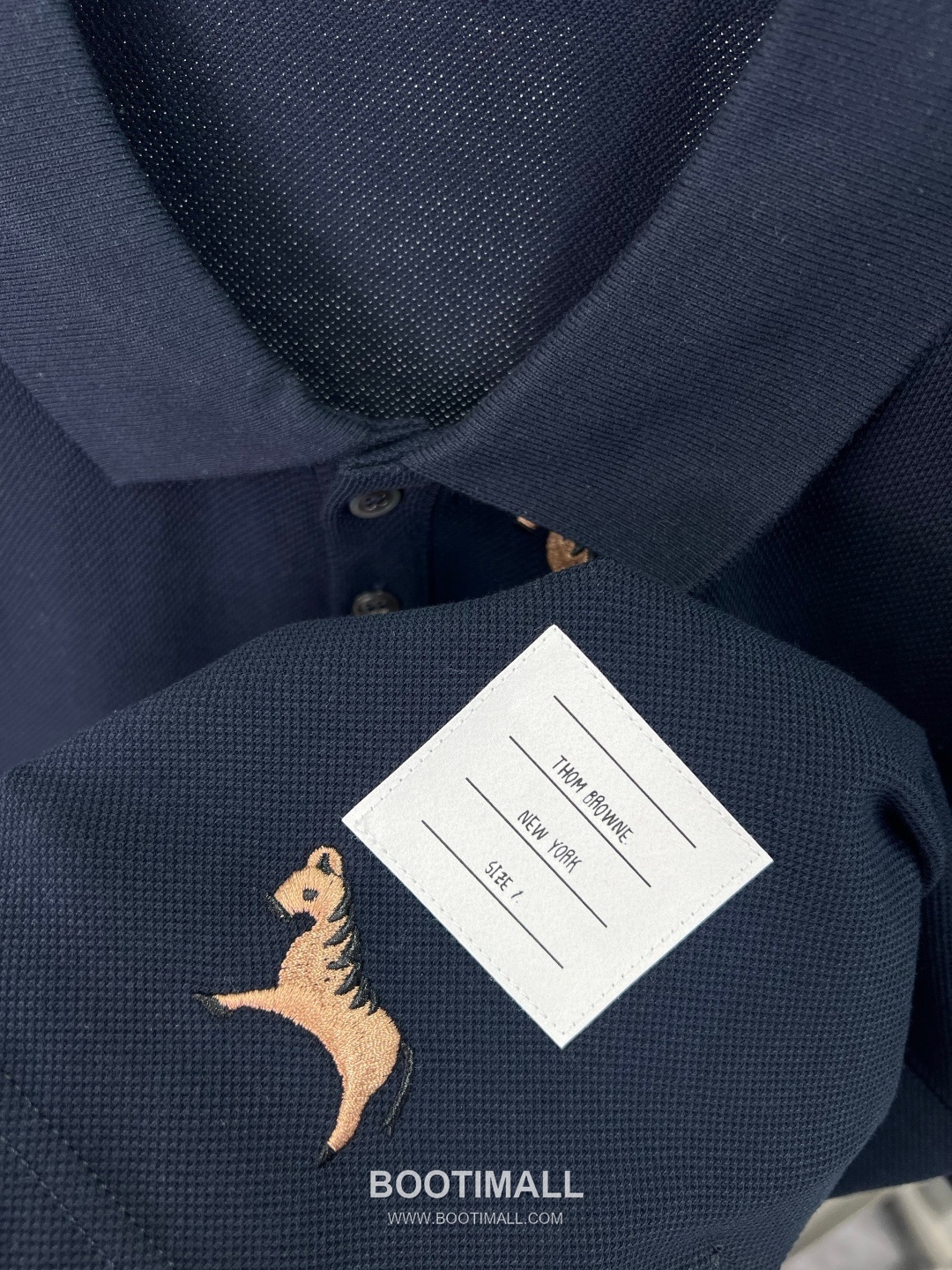 Thom Browne Horse Embroidery Polo Navy Polo Shirt 톰브라운 홀스 자수 폴로 네이비 폴로 셔츠 14