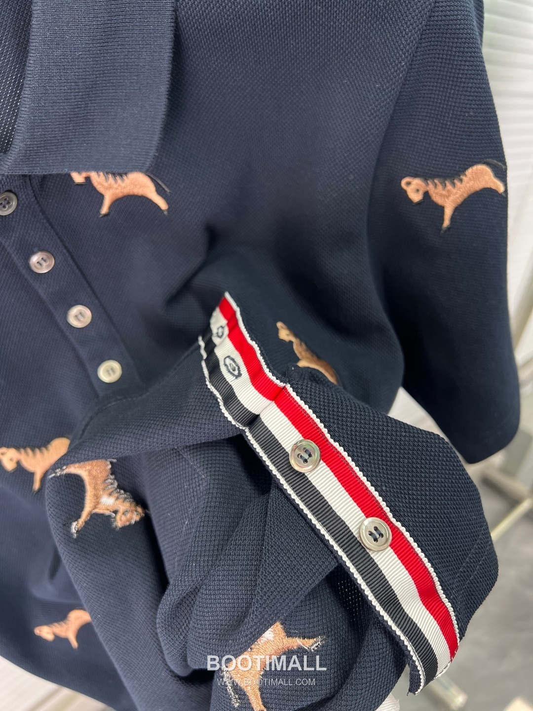 Thom Browne Horse Embroidery Polo Navy Polo Shirt 톰브라운 홀스 자수 폴로 네이비 폴로 셔츠 15