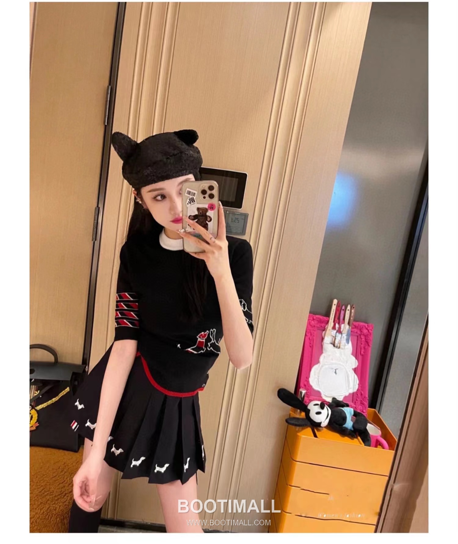 Thom Browne Dachshund Intarsia Crew Knit Tee Knitted Fabric Grey T-Shirt 톰브라운 닥스훈트 인타르시아 크루 니트 티 니트 원단 그레이 티셔츠 60cm -3 8