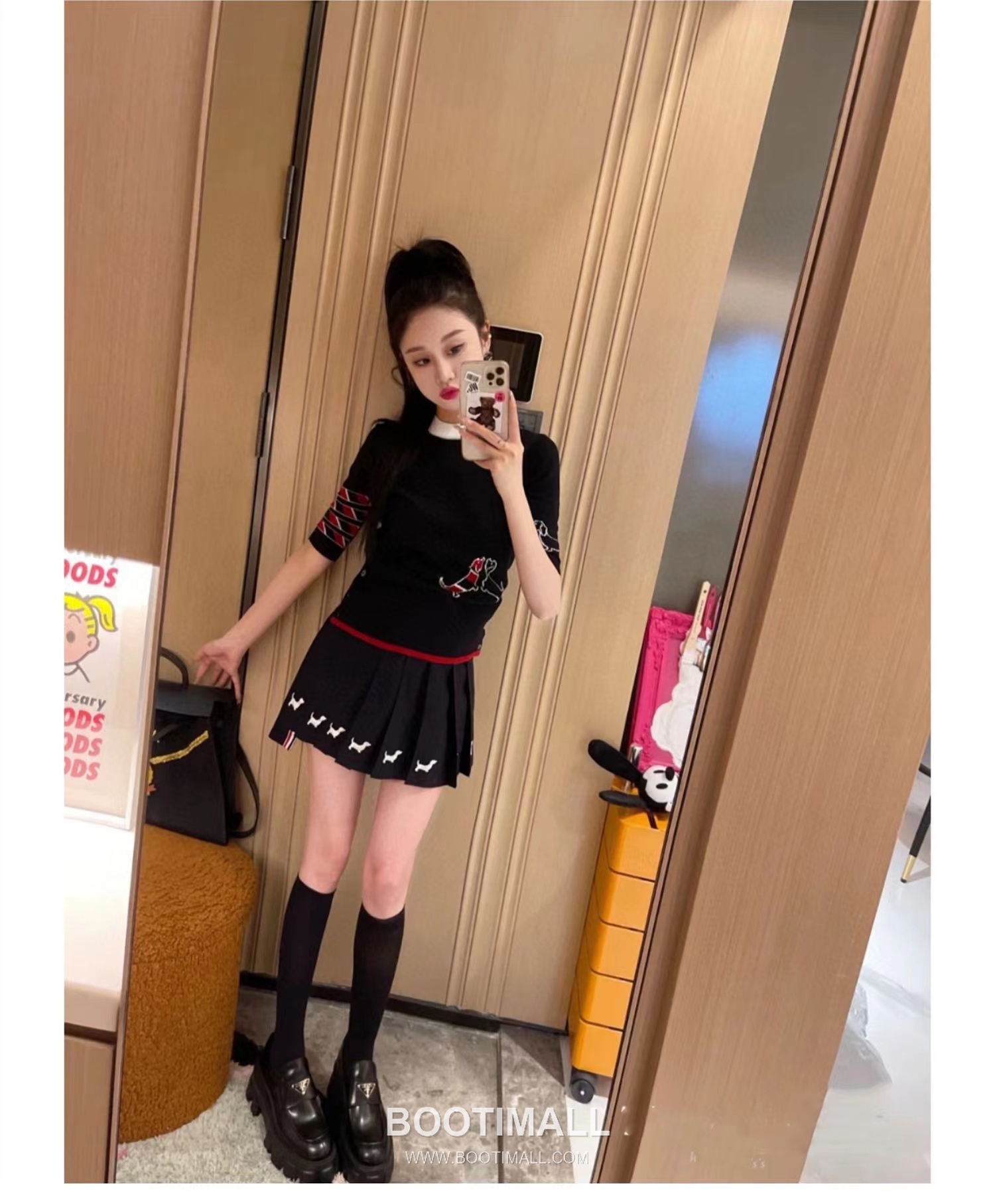 Thom Browne Dachshund Intarsia Crew Knit Tee Knitted Fabric Grey T-Shirt 톰브라운 닥스훈트 인타르시아 크루 니트 티 니트 원단 그레이 티셔츠 60cm -3 10