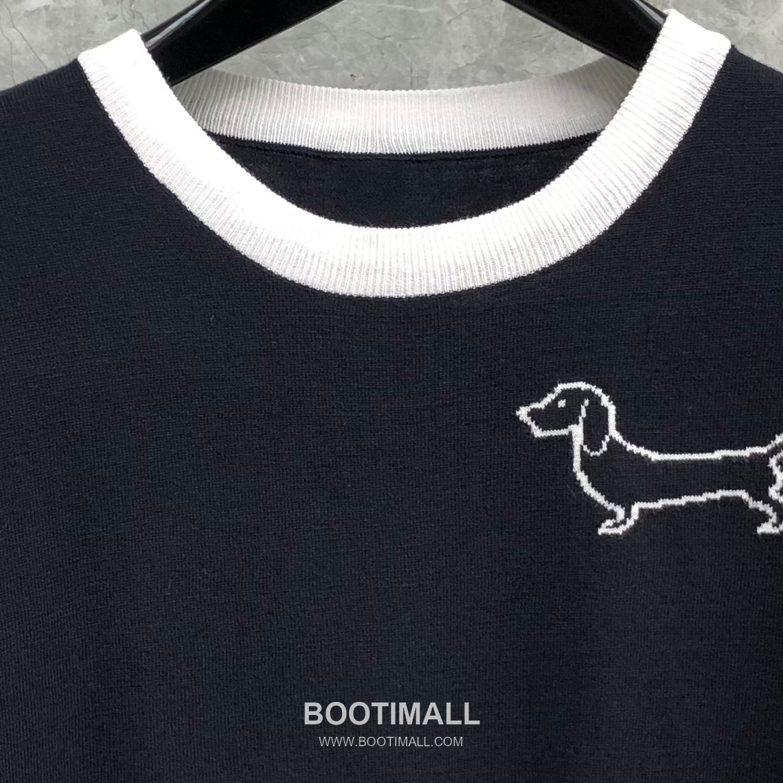 Thom Browne Dachshund Intarsia Crew Knit Tee Knitted Fabric Grey T-Shirt 톰브라운 닥스훈트 인타르시아 크루 니트 티 니트 원단 그레이 티셔츠 60cm -3 19