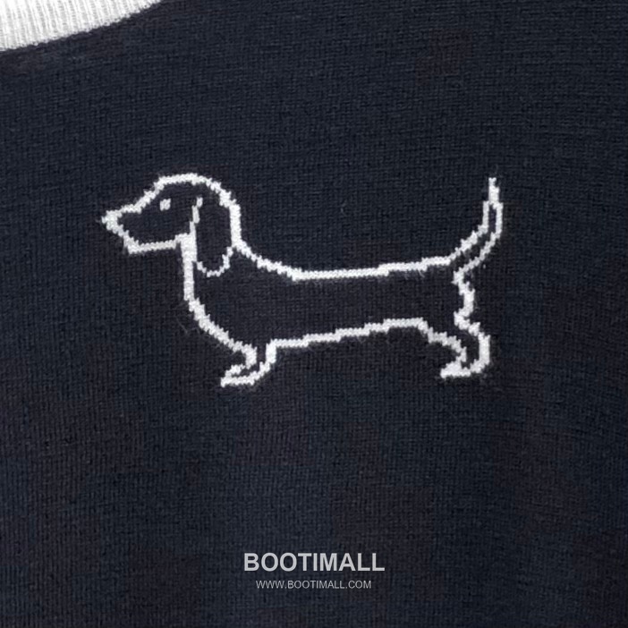 Thom Browne Dachshund Intarsia Crew Knit Tee Knitted Fabric Grey T-Shirt 톰브라운 닥스훈트 인타르시아 크루 니트 티 니트 원단 그레이 티셔츠 60cm -3 20