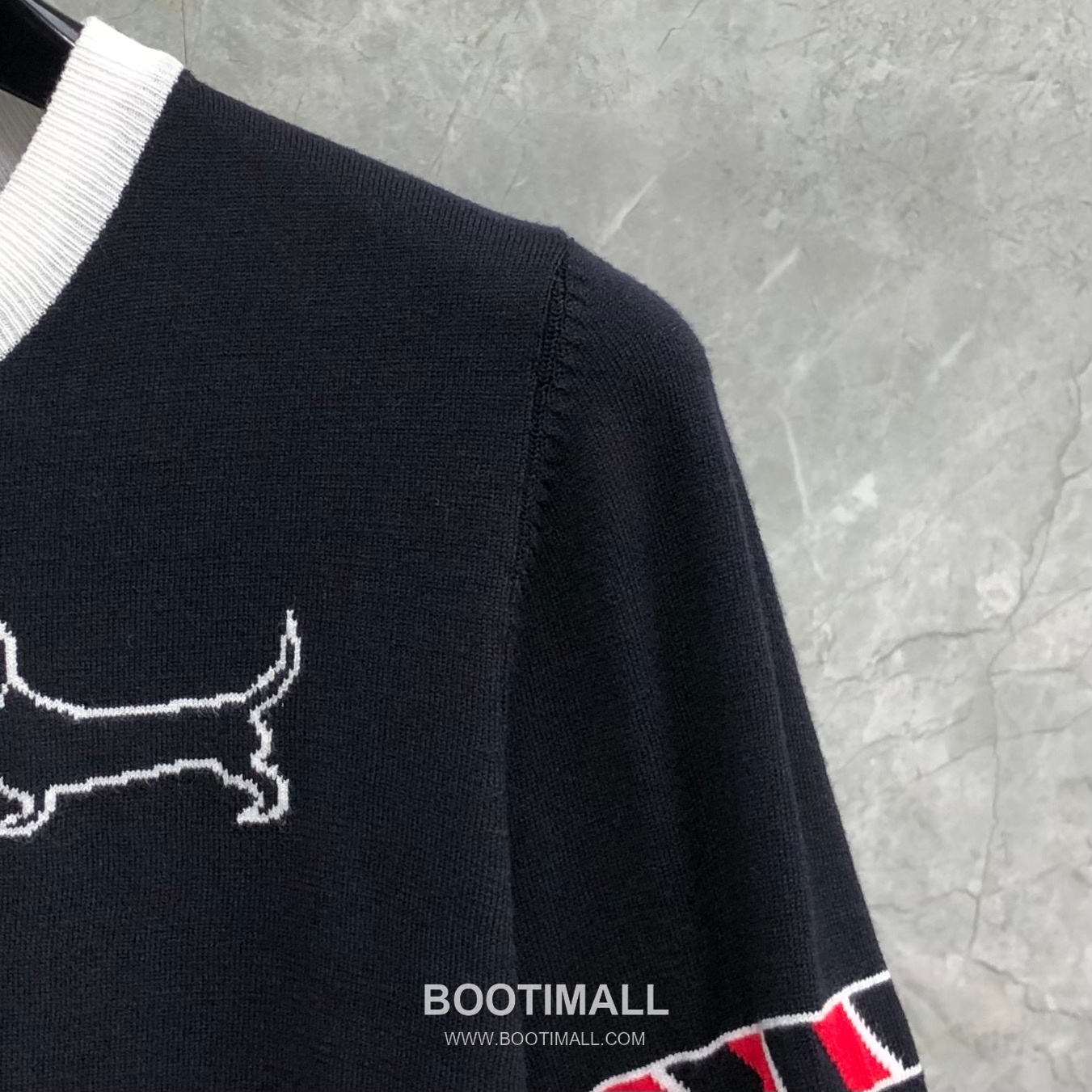 Thom Browne Dachshund Intarsia Crew Knit Tee Knitted Fabric Grey T-Shirt 톰브라운 닥스훈트 인타르시아 크루 니트 티 니트 원단 그레이 티셔츠 60cm -3 21