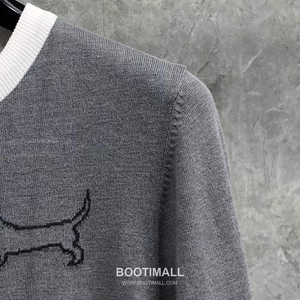 Thom Browne Camo Dog Knit Tee Gray T-Shirt 톰브라운 카모 도그 니트 티 그레이 티셔츠 5