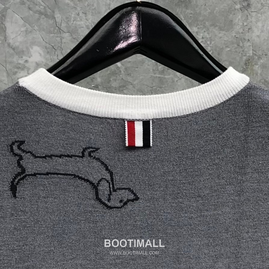 Thom Browne Camo Dog Knit Tee Gray T-Shirt 톰브라운 카모 도그 니트 티 그레이 티셔츠 9