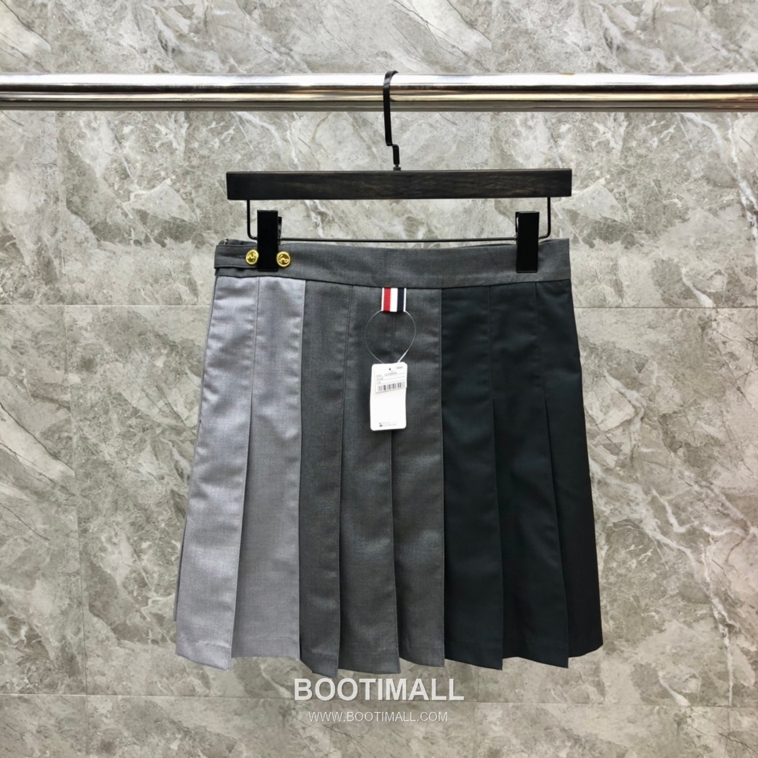Thom Browne Tricolor Pleated Mini Grey Skirt 톰브라운 트라이컬러 플리츠 미니 그레이 스커트 10