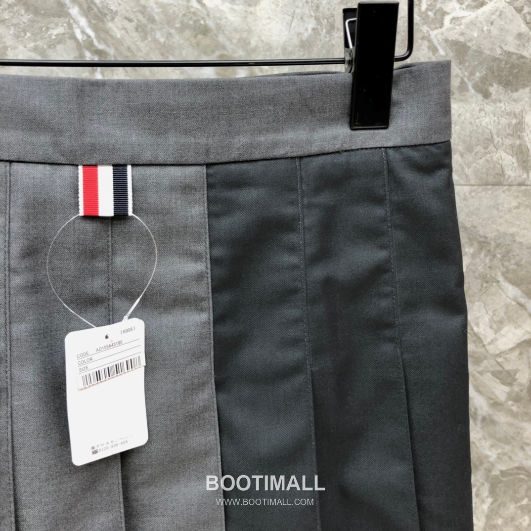 Thom Browne Tricolor Pleated Mini Grey Skirt 톰브라운 트라이컬러 플리츠 미니 그레이 스커트 11