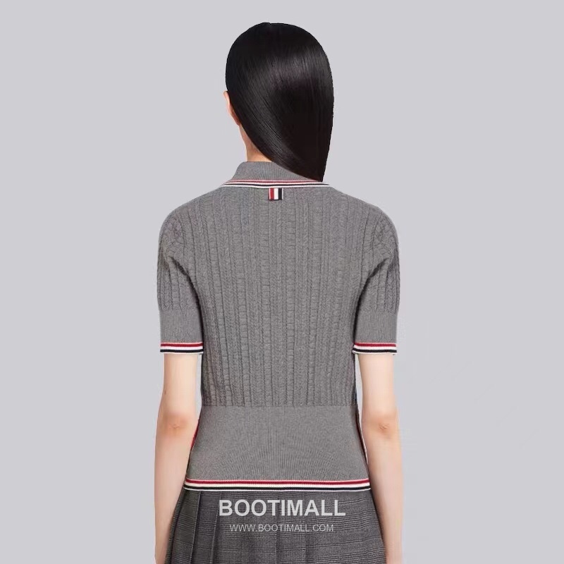 Thom Browne Bow Knit Short Sleeve White Knitwear 톰브라운 보우 니트 반소매 화이트 2