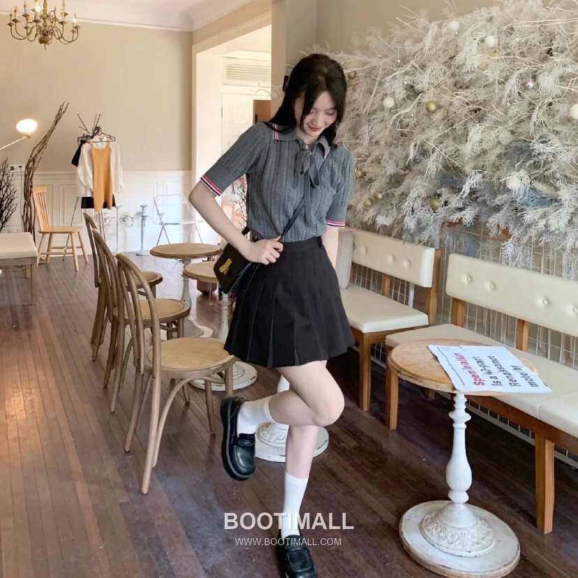 Thom Browne Bow Knit Short Sleeve White Knitwear 톰브라운 보우 니트 반소매 화이트 7