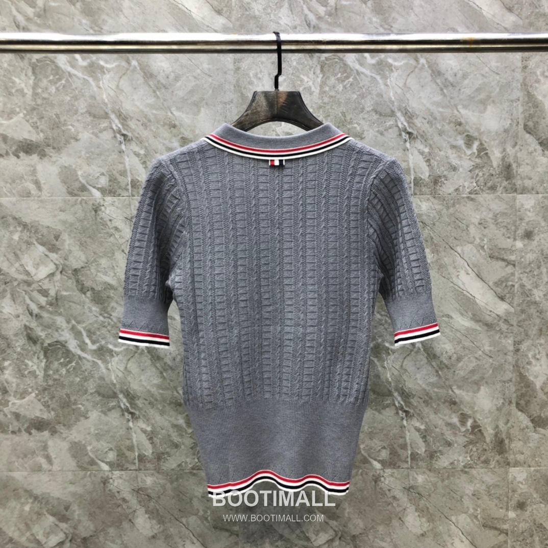 Thom Browne Bow Knit Short Sleeve White Knitwear 톰브라운 보우 니트 반소매 화이트 16