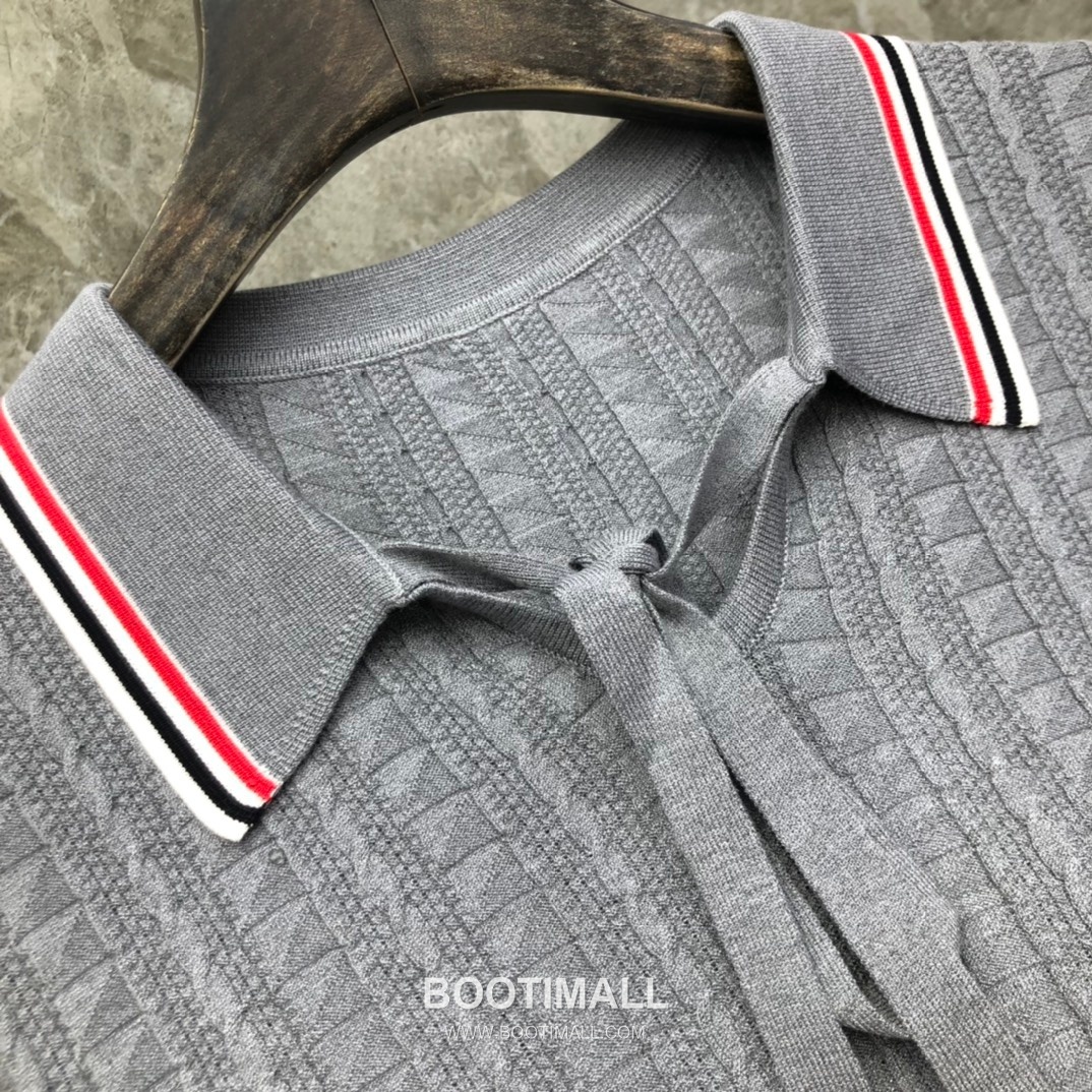 Thom Browne Bow Knit Short Sleeve White Knitwear 톰브라운 보우 니트 반소매 화이트 18