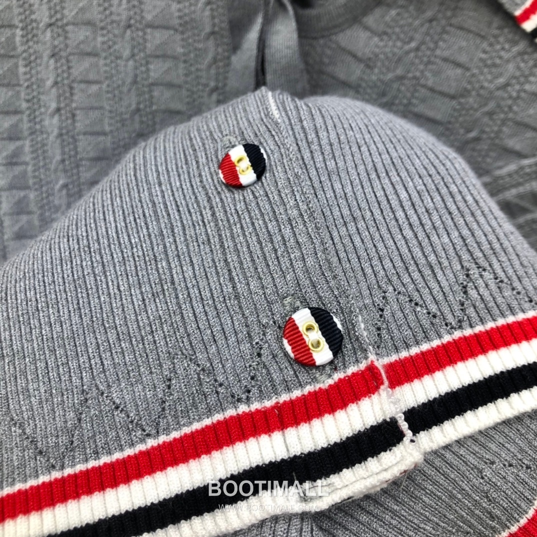 Thom Browne Bow Knit Short Sleeve White Knitwear 톰브라운 보우 니트 반소매 화이트 21