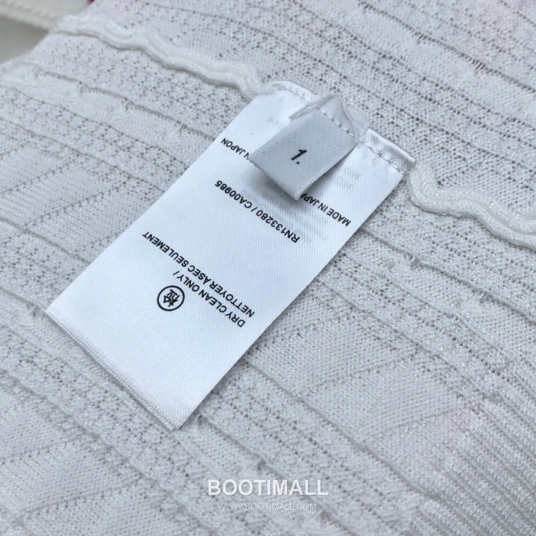 Thom Browne Bow Knit Short Sleeve White Knitwear 톰브라운 보우 니트 반소매 화이트 8