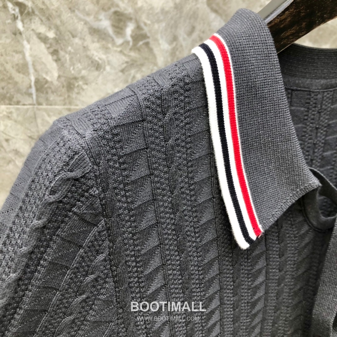 Thom Browne Bow Knit Short Sleeve White Knitwear 톰브라운 보우 니트 반소매 화이트 4