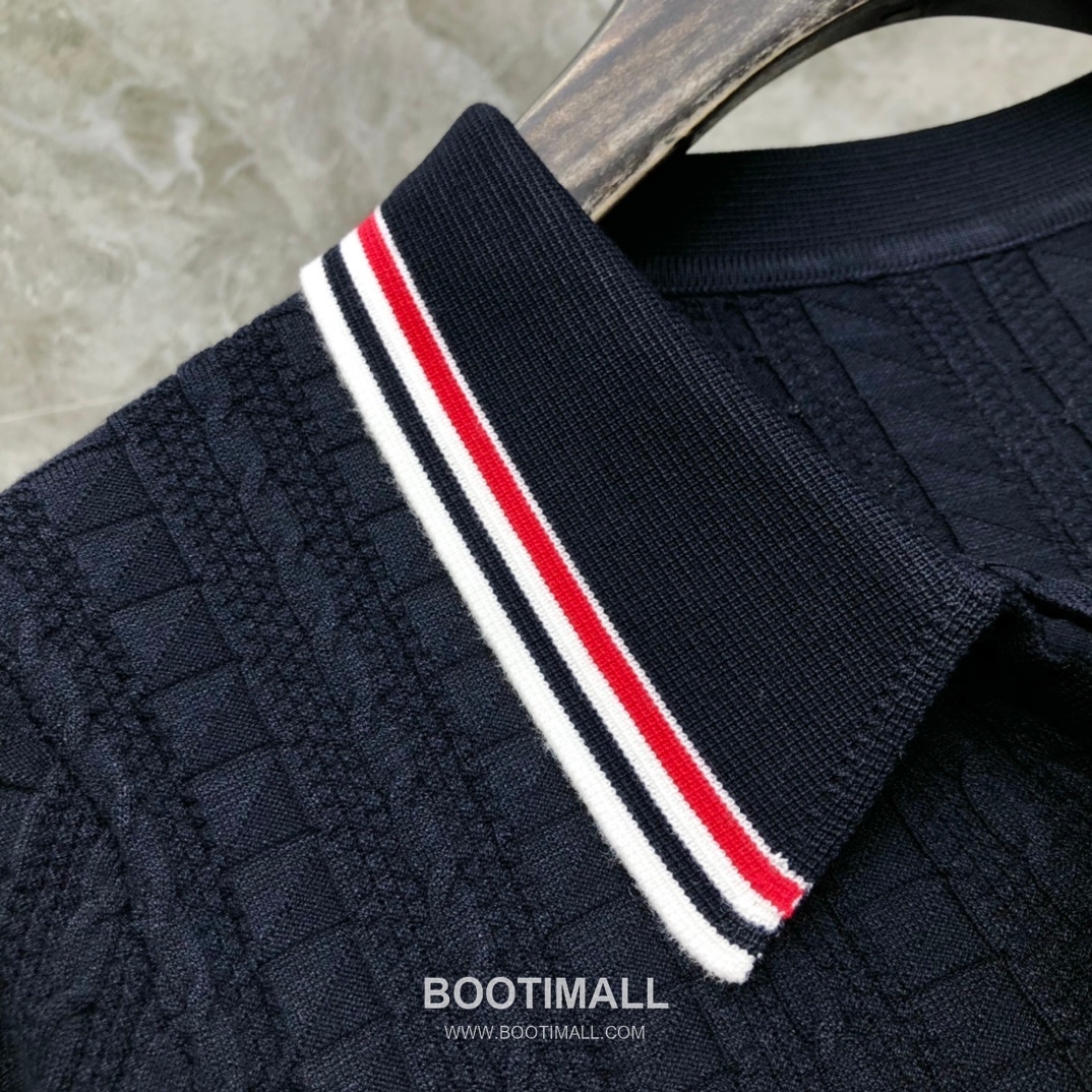 Thom Browne Bow Knit Short Sleeve White Knitwear 톰브라운 보우 니트 반소매 화이트 4