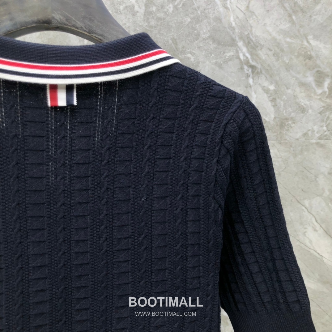 Thom Browne Bow Knit Short Sleeve White Knitwear 톰브라운 보우 니트 반소매 화이트 6