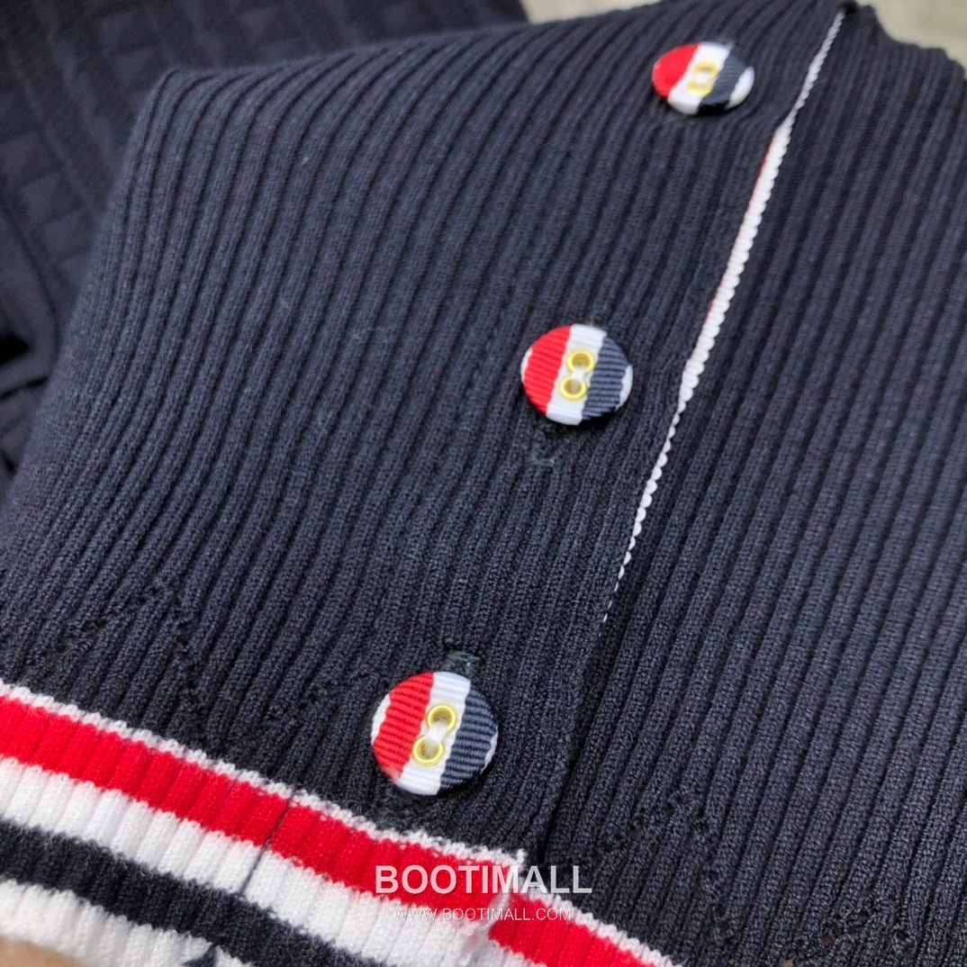 Thom Browne Bow Knit Short Sleeve White Knitwear 톰브라운 보우 니트 반소매 화이트 7