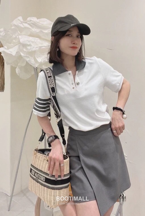 Thom Browne Signature Trim Skirt Gray 톰브라운 시그니처 트림 스커트 그레이 1