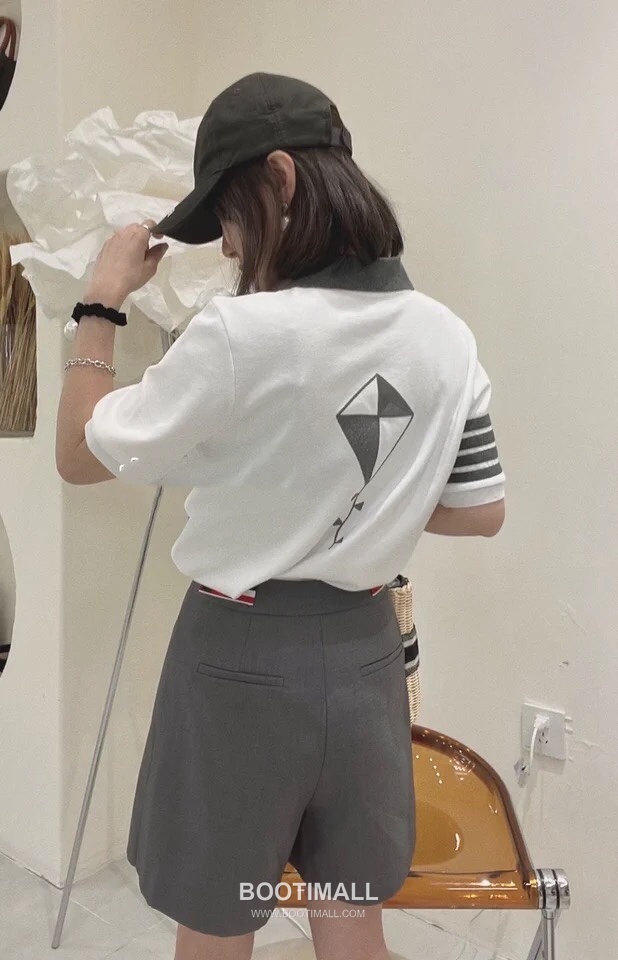 Thom Browne Signature Trim Skirt Gray 톰브라운 시그니처 트림 스커트 그레이 2