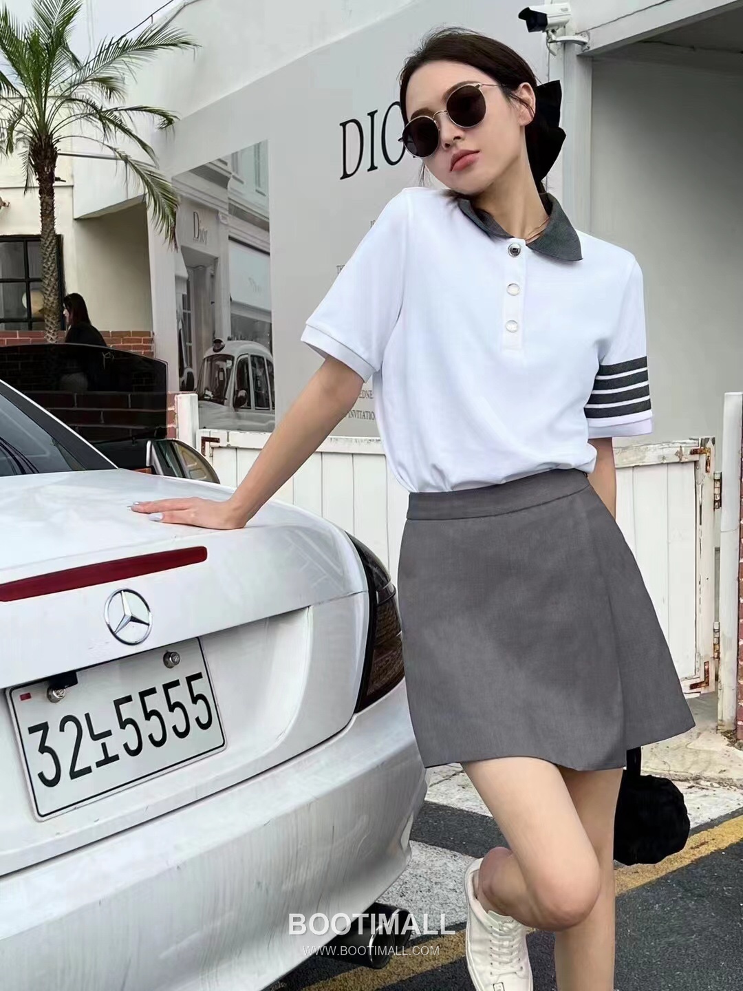 Thom Browne Signature Trim Skirt Gray 톰브라운 시그니처 트림 스커트 그레이 6