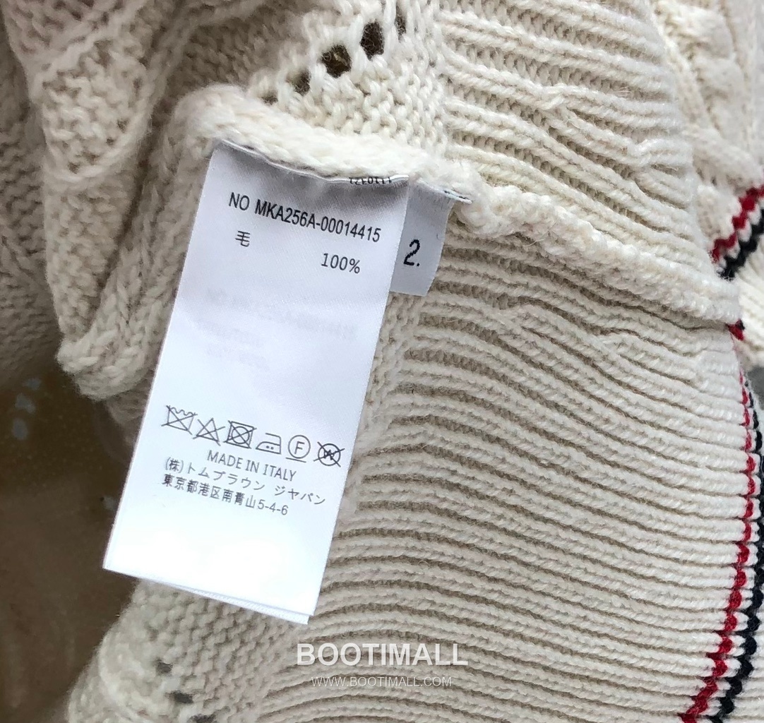 Thom Browne Cable Trim Short Cardigan Grey Knitwear 톰브라운 케이블 트림 반소매 가디건 그레이 니트 17