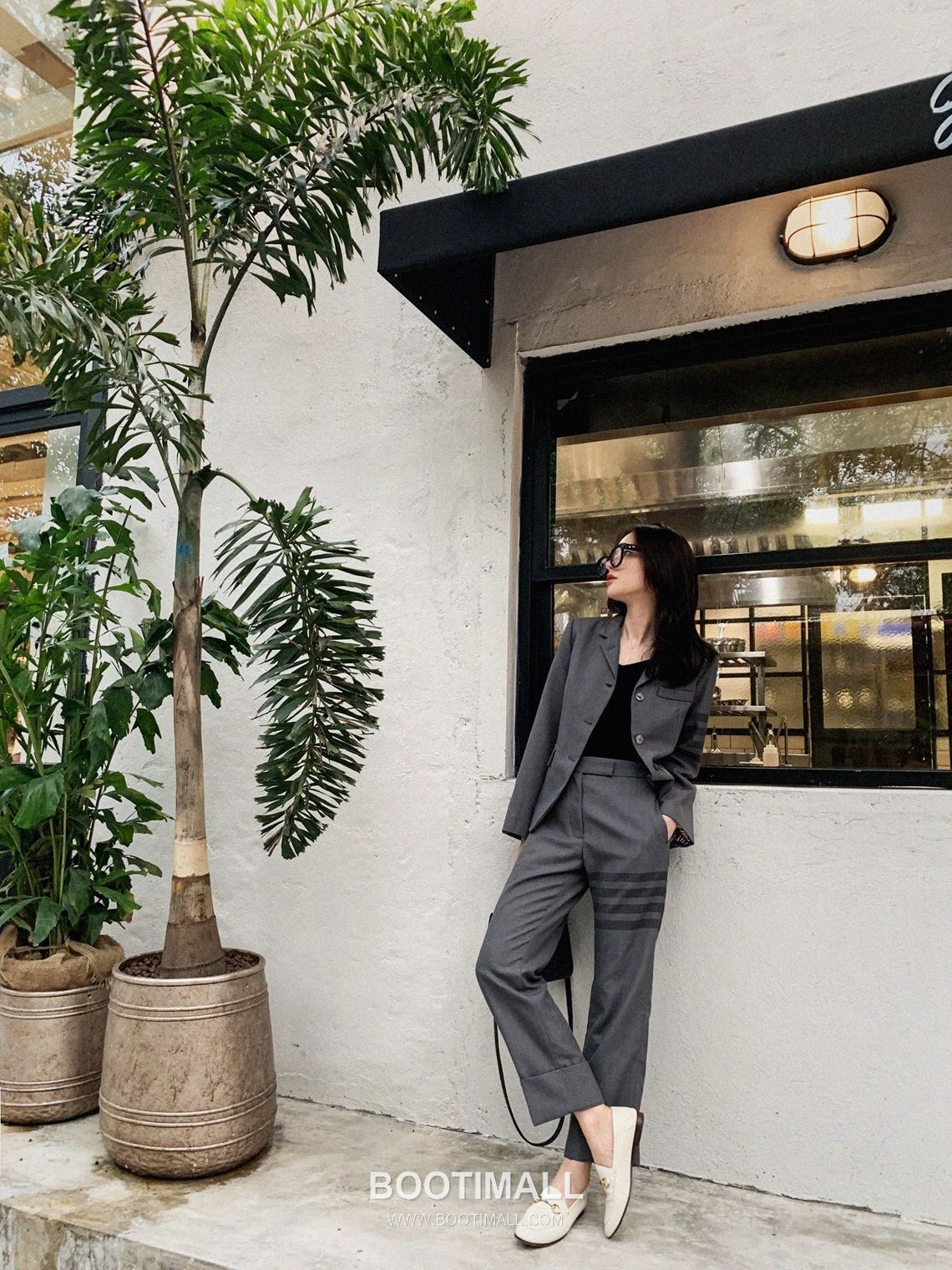 Thom Browne 4-Bar Tailored Blazer Gray 톰브라운 4바 테일러드 블레이저 그레이 4