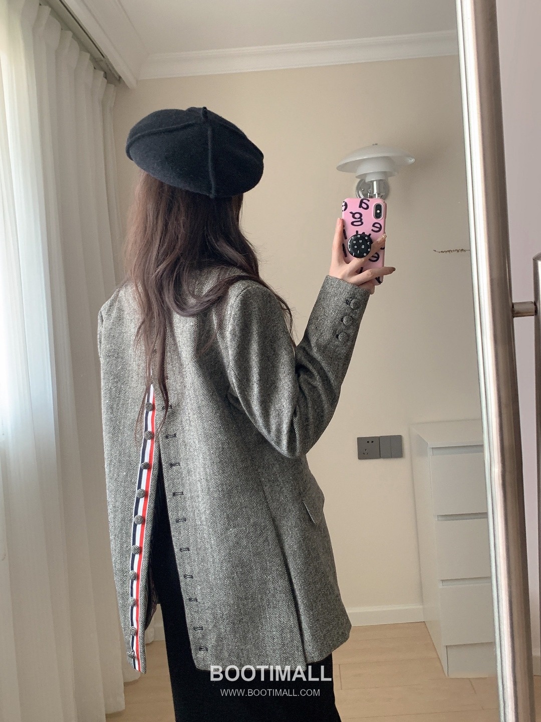 Thom Browne Back Vent Herringbone Blazer Grey 톰브라운 백벤트 헤링본 블레이저 그레이 7