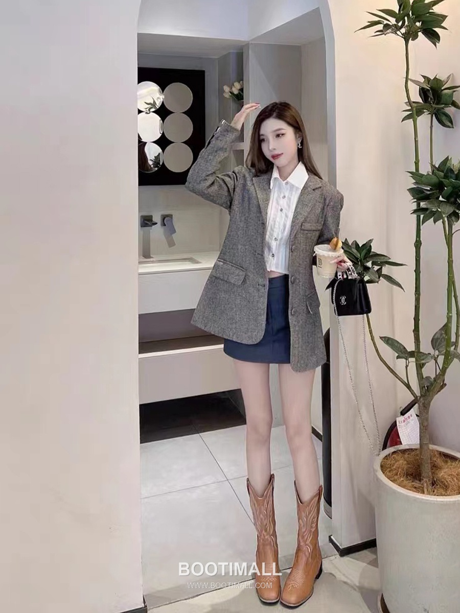 Thom Browne Back Vent Herringbone Blazer Grey 톰브라운 백벤트 헤링본 블레이저 그레이 9