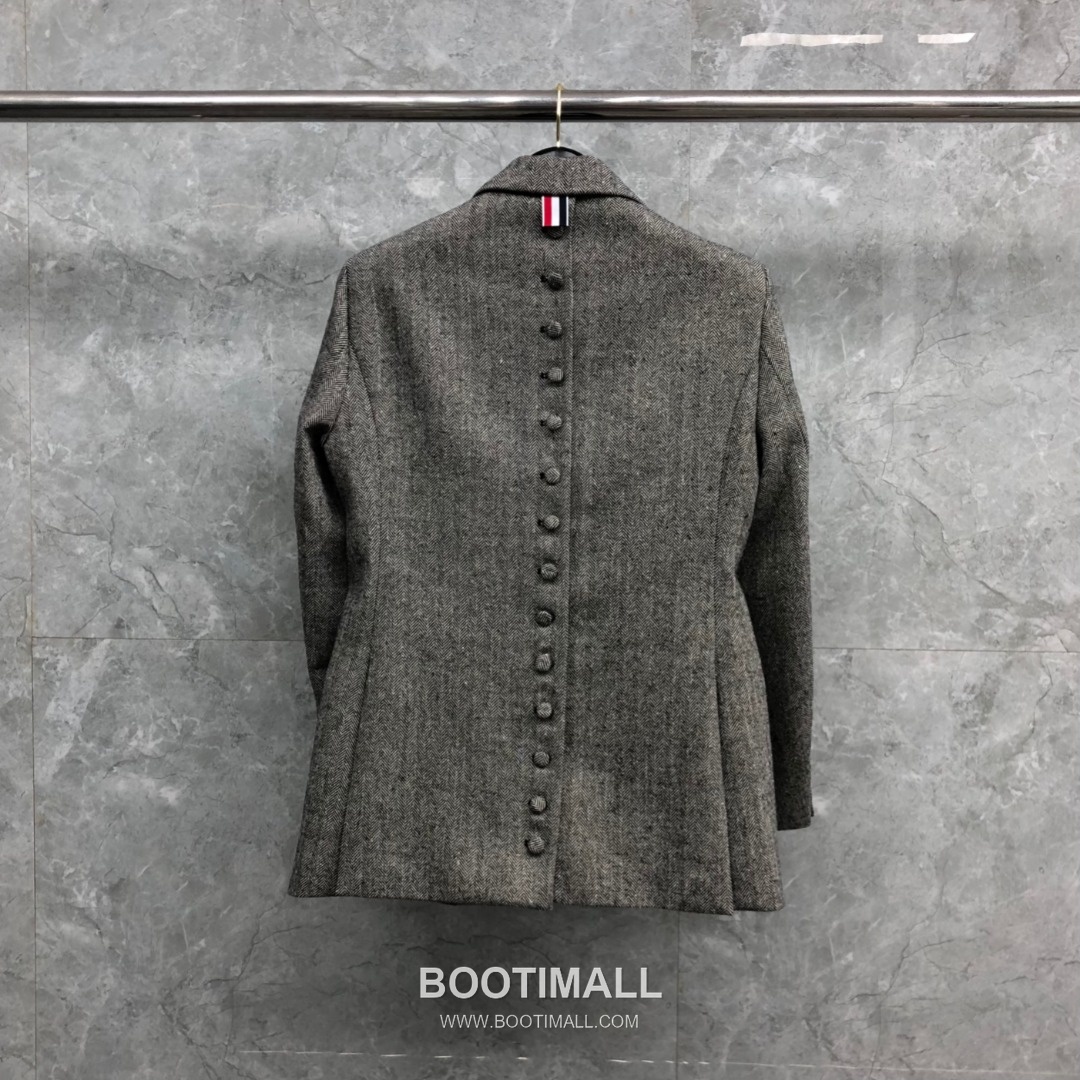 Thom Browne Back Vent Herringbone Blazer Grey 톰브라운 백벤트 헤링본 블레이저 그레이 15