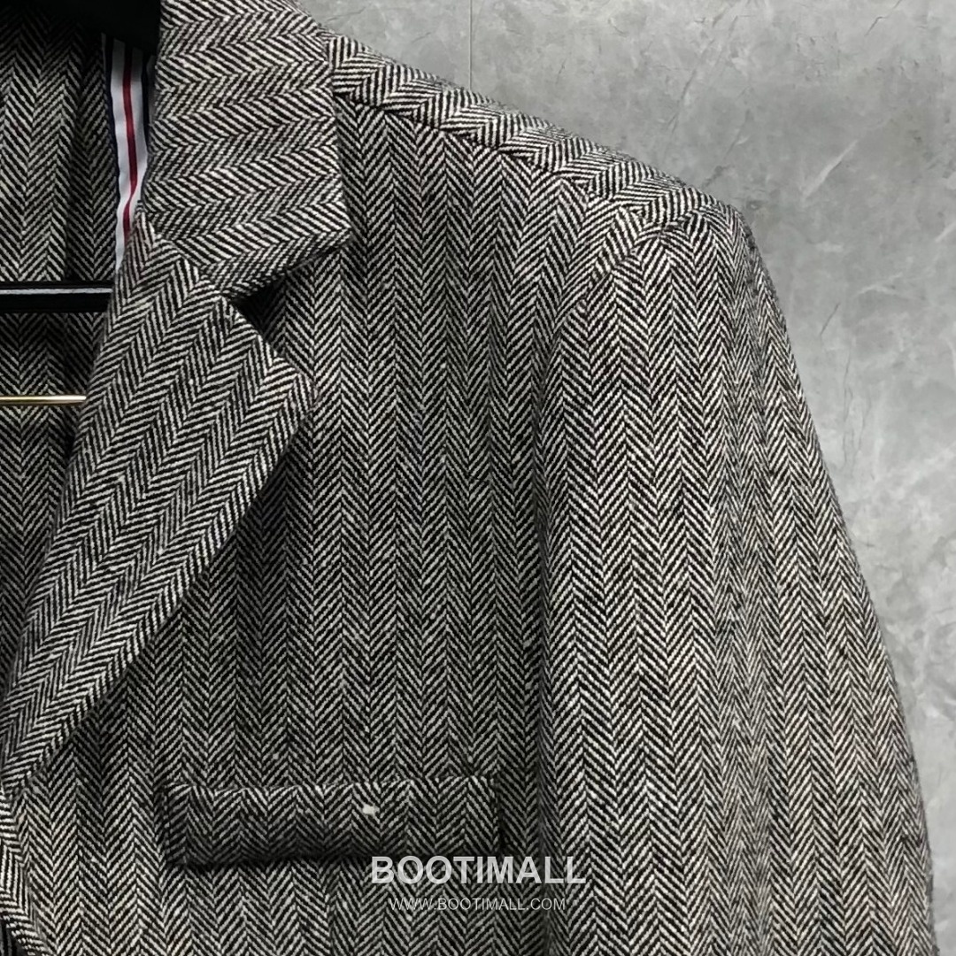 Thom Browne Back Vent Herringbone Blazer Grey 톰브라운 백벤트 헤링본 블레이저 그레이 18