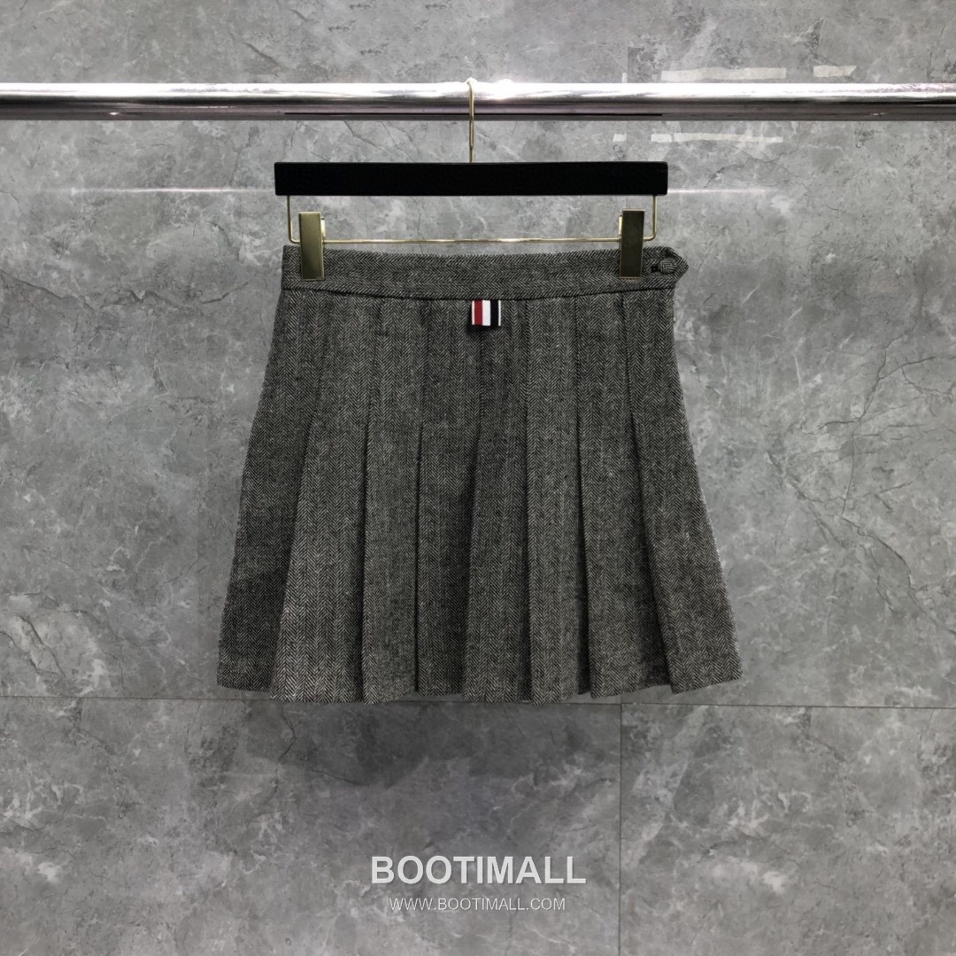 Thom Browne Twill Pleated Mini Skirt Grey 톰브라운 트윌 플리츠 미니 스커트 그레이 2