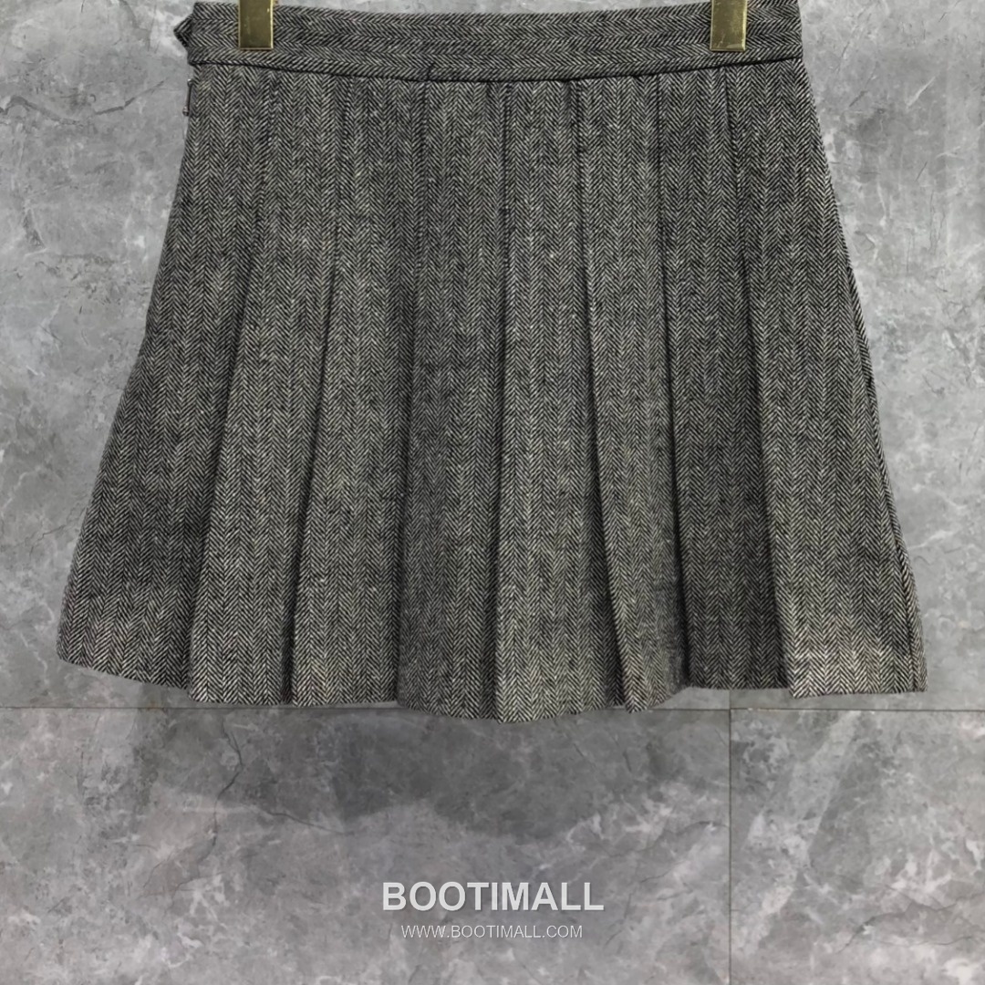 Thom Browne Twill Pleated Mini Skirt Grey 톰브라운 트윌 플리츠 미니 스커트 그레이 3