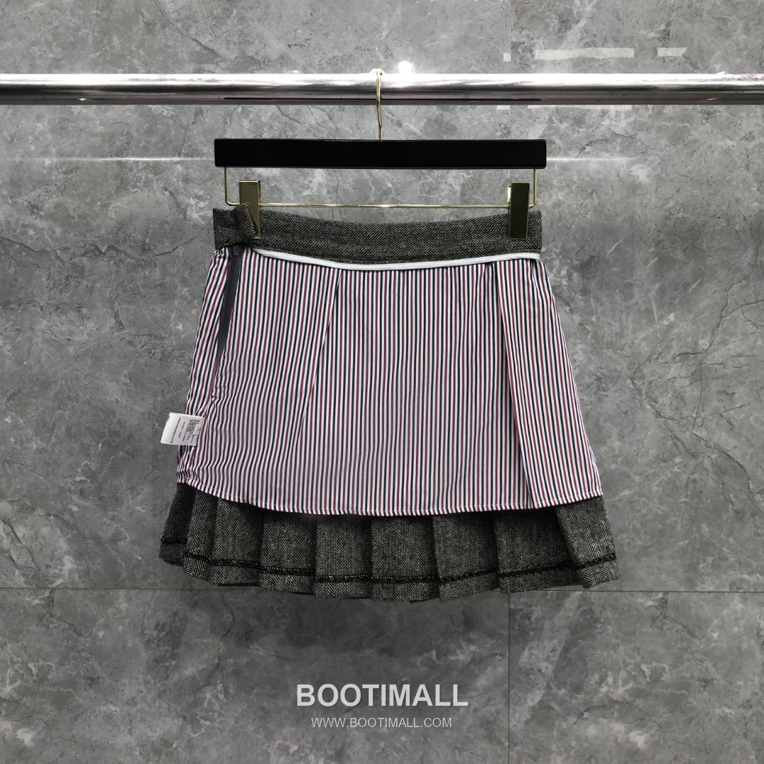 Thom Browne Twill Pleated Mini Skirt Grey 톰브라운 트윌 플리츠 미니 스커트 그레이 8
