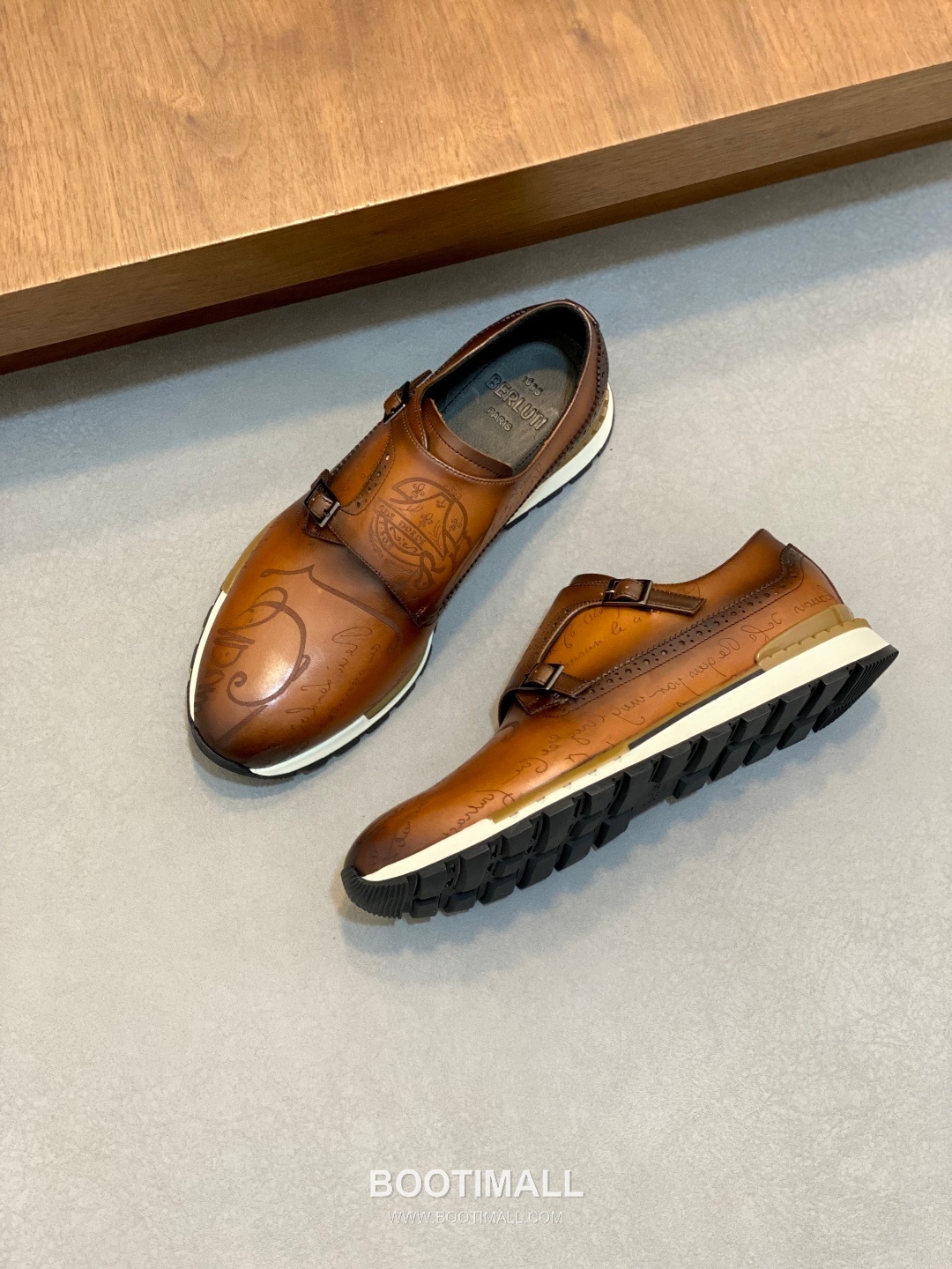 Berluti Patina Monk Brogue Leather Brown Monk Shoes 벨루티 남성 파티나 몽크 브로그 레더 브라운 몽크 슈즈 6