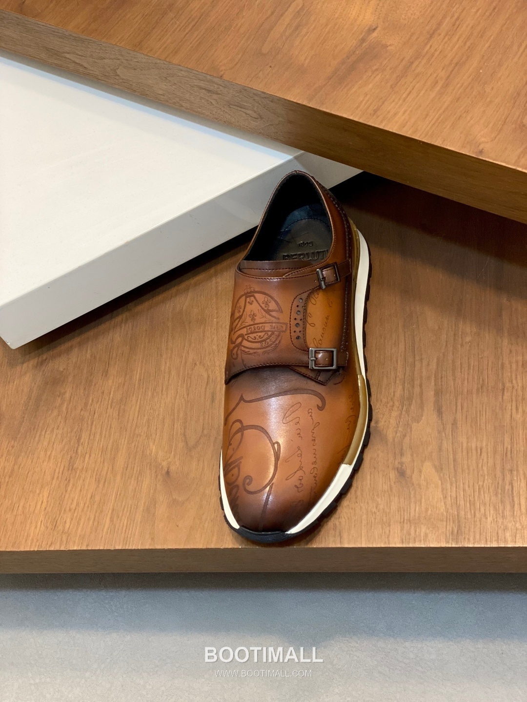 Berluti Patina Monk Brogue Leather Brown Monk Shoes 벨루티 남성 파티나 몽크 브로그 레더 브라운 몽크 슈즈 7