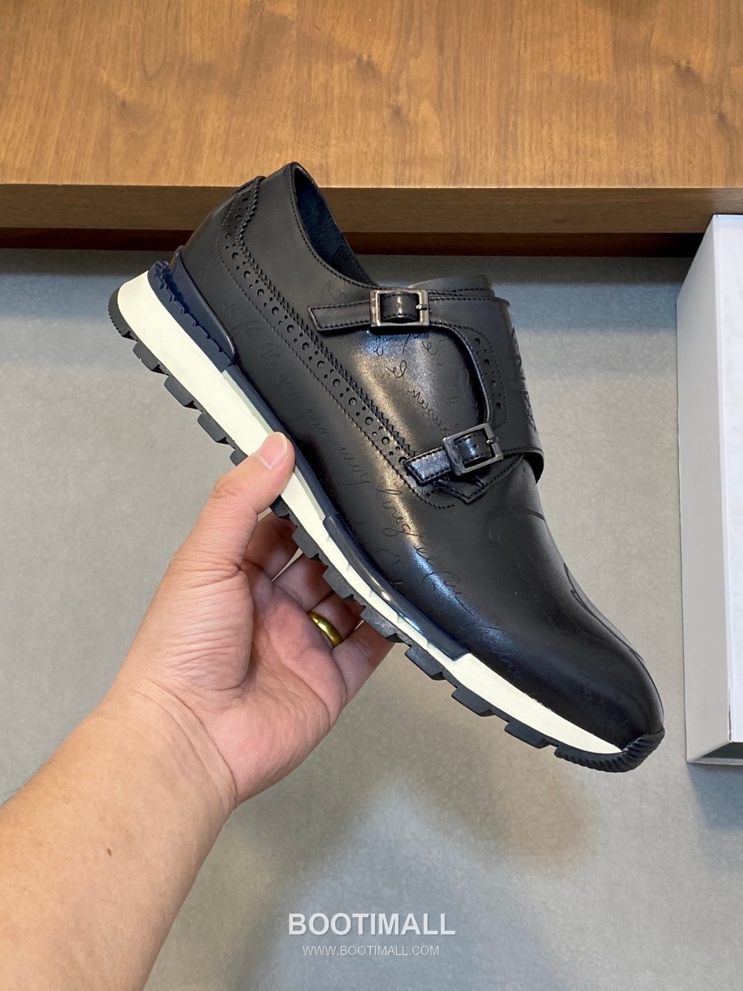 Berluti Patina Monk Brogue Leather Brown Monk Shoes 벨루티 남성 파티나 몽크 브로그 레더 브라운 몽크 슈즈 5