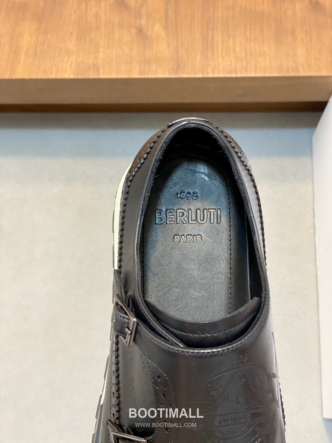 Berluti Patina Monk Brogue Leather Brown Monk Shoes 벨루티 남성 파티나 몽크 브로그 레더 브라운 몽크 슈즈 8