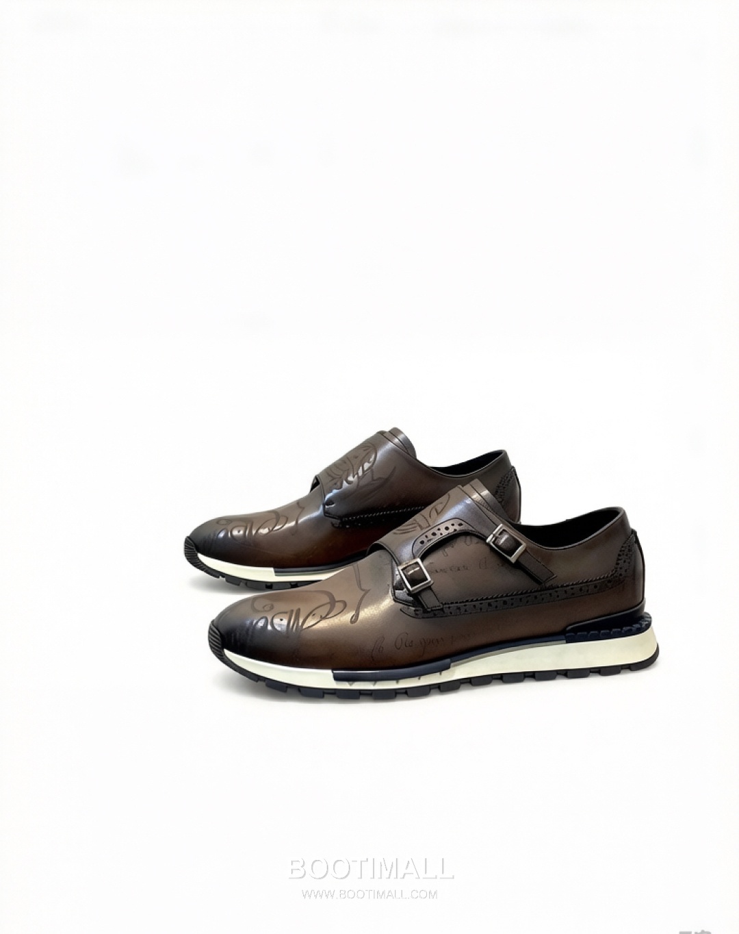 Berluti Patina Monk Brogue Leather Brown Monk Shoes 벨루티 남성 파티나 몽크 브로그 레더 브라운 몽크 슈즈 1