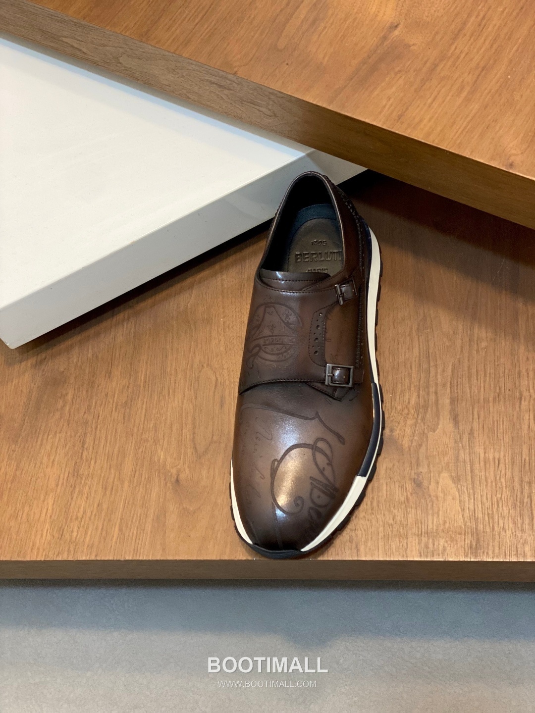 Berluti Patina Monk Brogue Leather Brown Monk Shoes 벨루티 남성 파티나 몽크 브로그 레더 브라운 몽크 슈즈 7