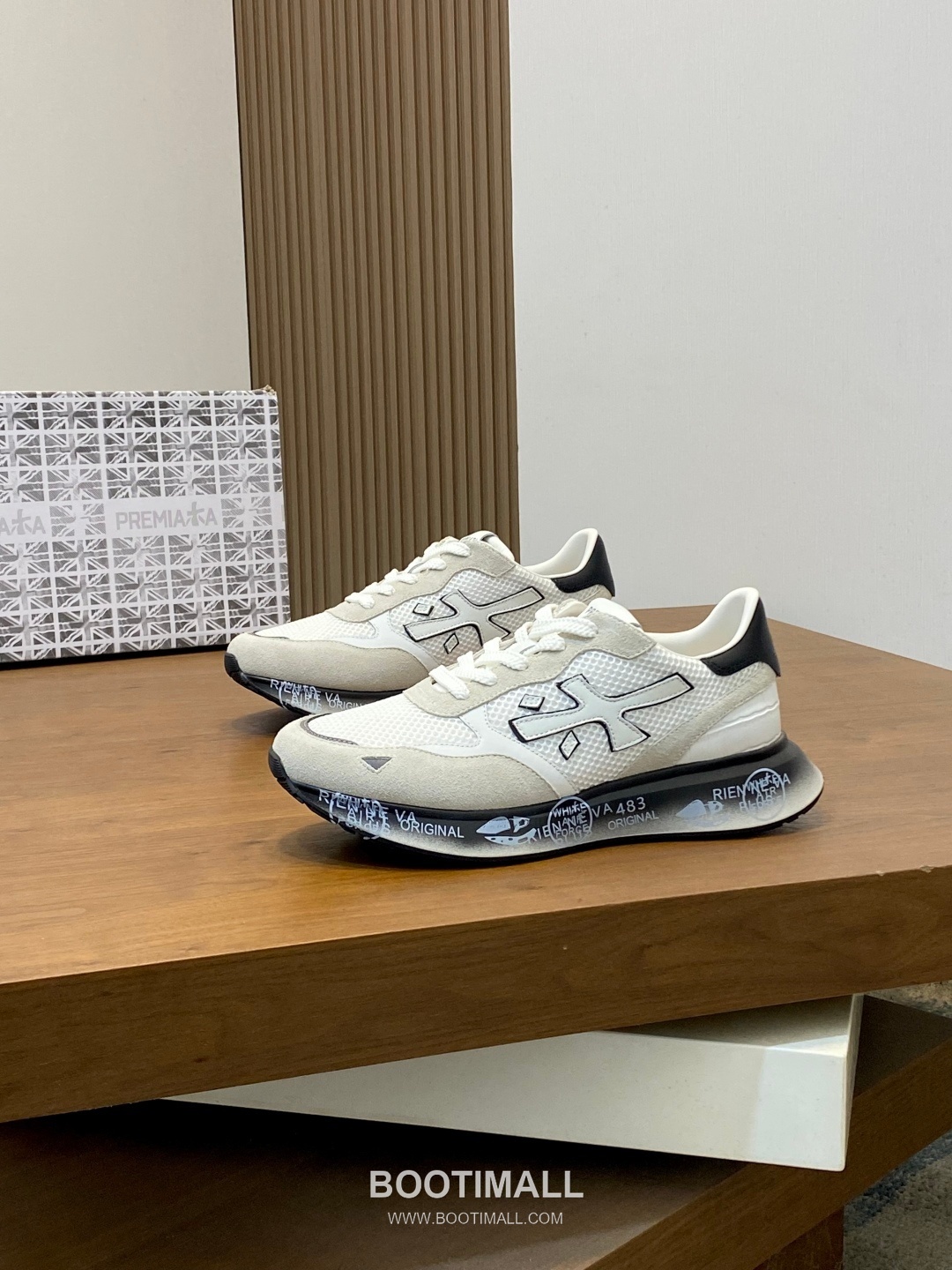 Prada Suede Panel Trainer Suede Leather Nylon Blue Sneakers 프라다 스웨이드 패널 트레이너 스웨이드 레더 나일론 블루 스니커즈 4