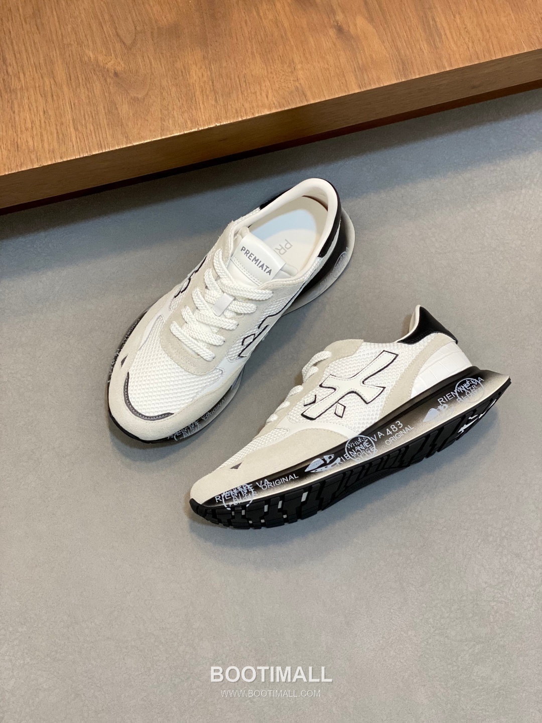 Prada Suede Panel Trainer Suede Leather Nylon Blue Sneakers 프라다 스웨이드 패널 트레이너 스웨이드 레더 나일론 블루 스니커즈 6