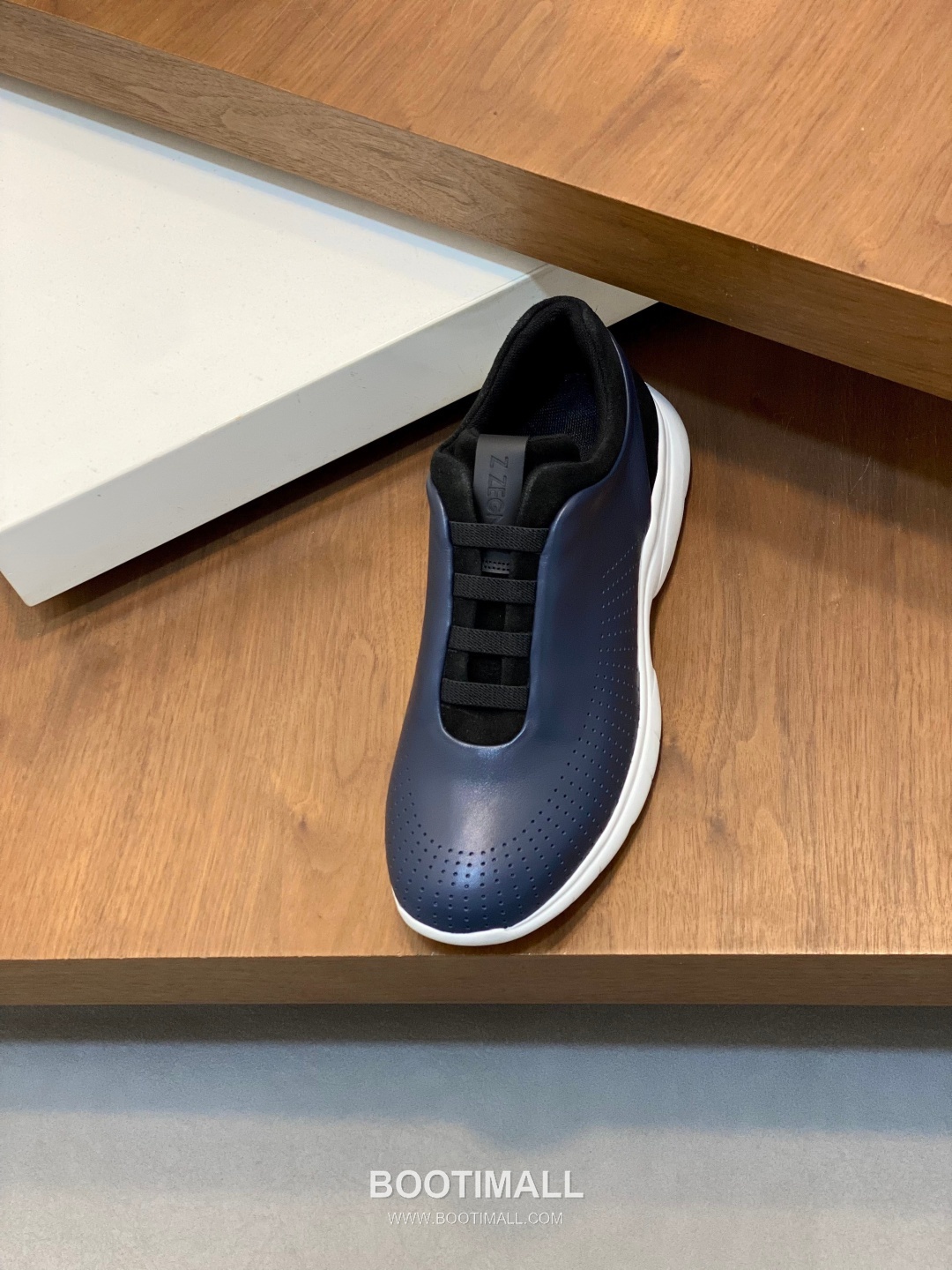 Zegna Elastic Band Low-Top Lambskin Suede Black Sneakers 제냐 엘라스틱 밴드 로우탑 램스킨 스웨이드 블랙 스니커즈 7