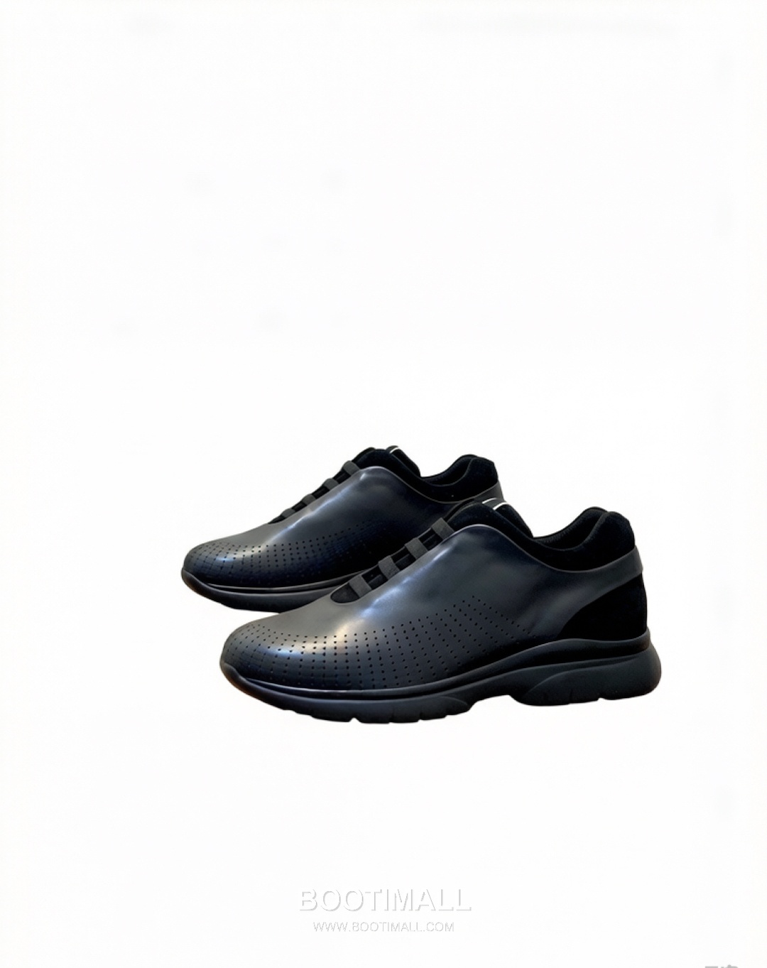 Zegna Elastic Band Low-Top Lambskin Suede Black Sneakers 제냐 엘라스틱 밴드 로우탑 램스킨 스웨이드 블랙 스니커즈 1