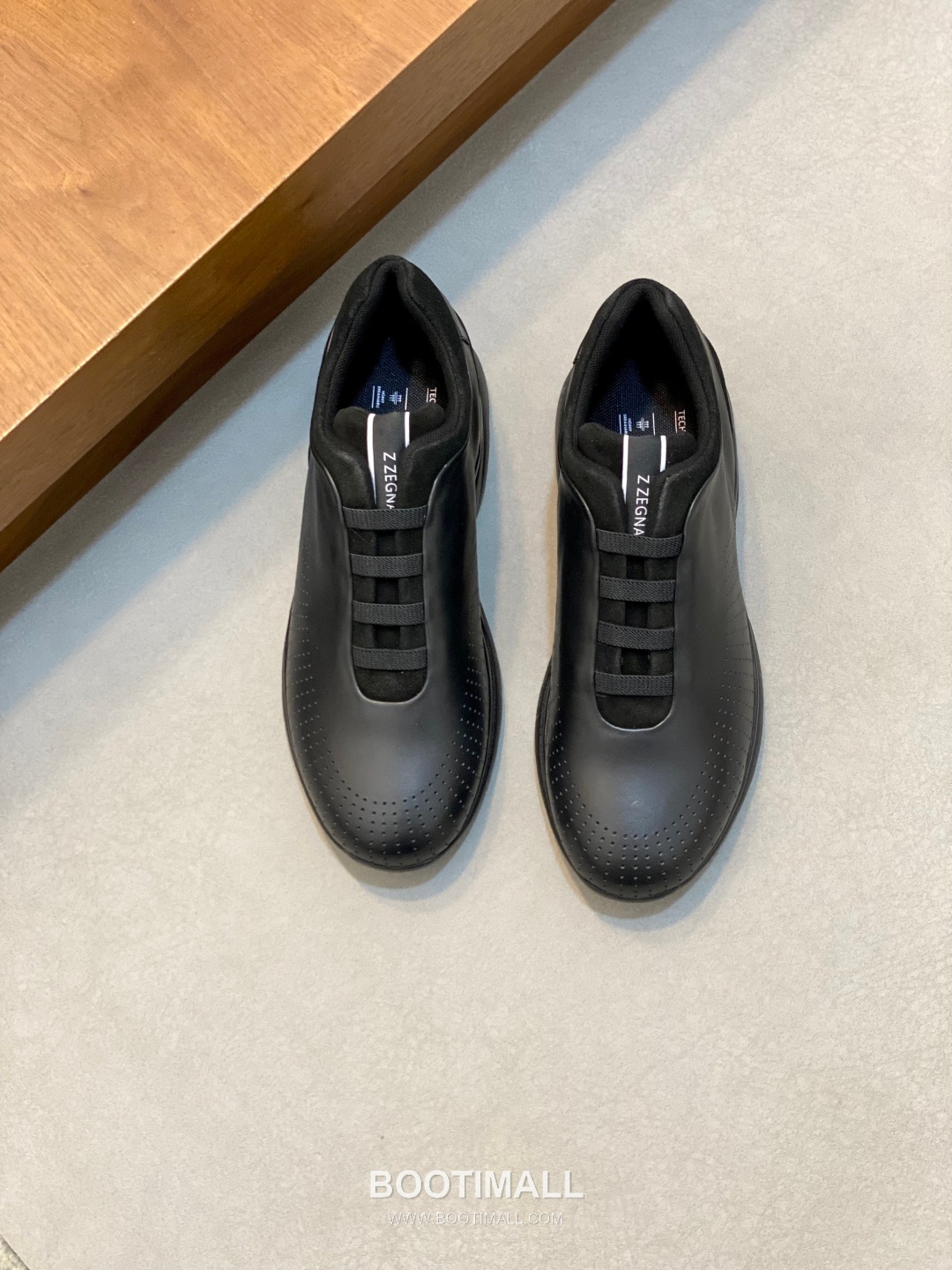 Zegna Elastic Band Low-Top Lambskin Suede Black Sneakers 제냐 엘라스틱 밴드 로우탑 램스킨 스웨이드 블랙 스니커즈 2