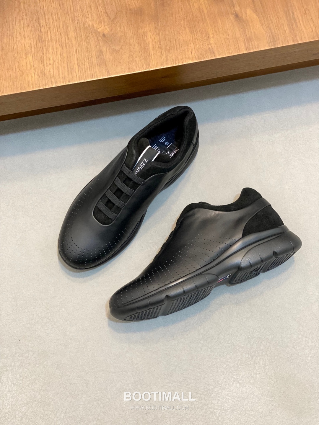 Zegna Elastic Band Low-Top Lambskin Suede Black Sneakers 제냐 엘라스틱 밴드 로우탑 램스킨 스웨이드 블랙 스니커즈 6