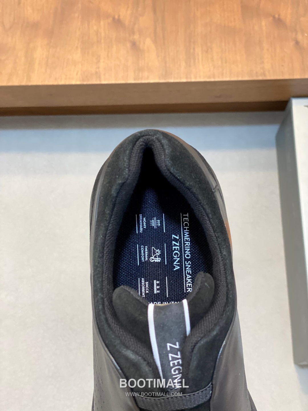 Zegna Elastic Band Low-Top Lambskin Suede Black Sneakers 제냐 엘라스틱 밴드 로우탑 램스킨 스웨이드 블랙 스니커즈 8