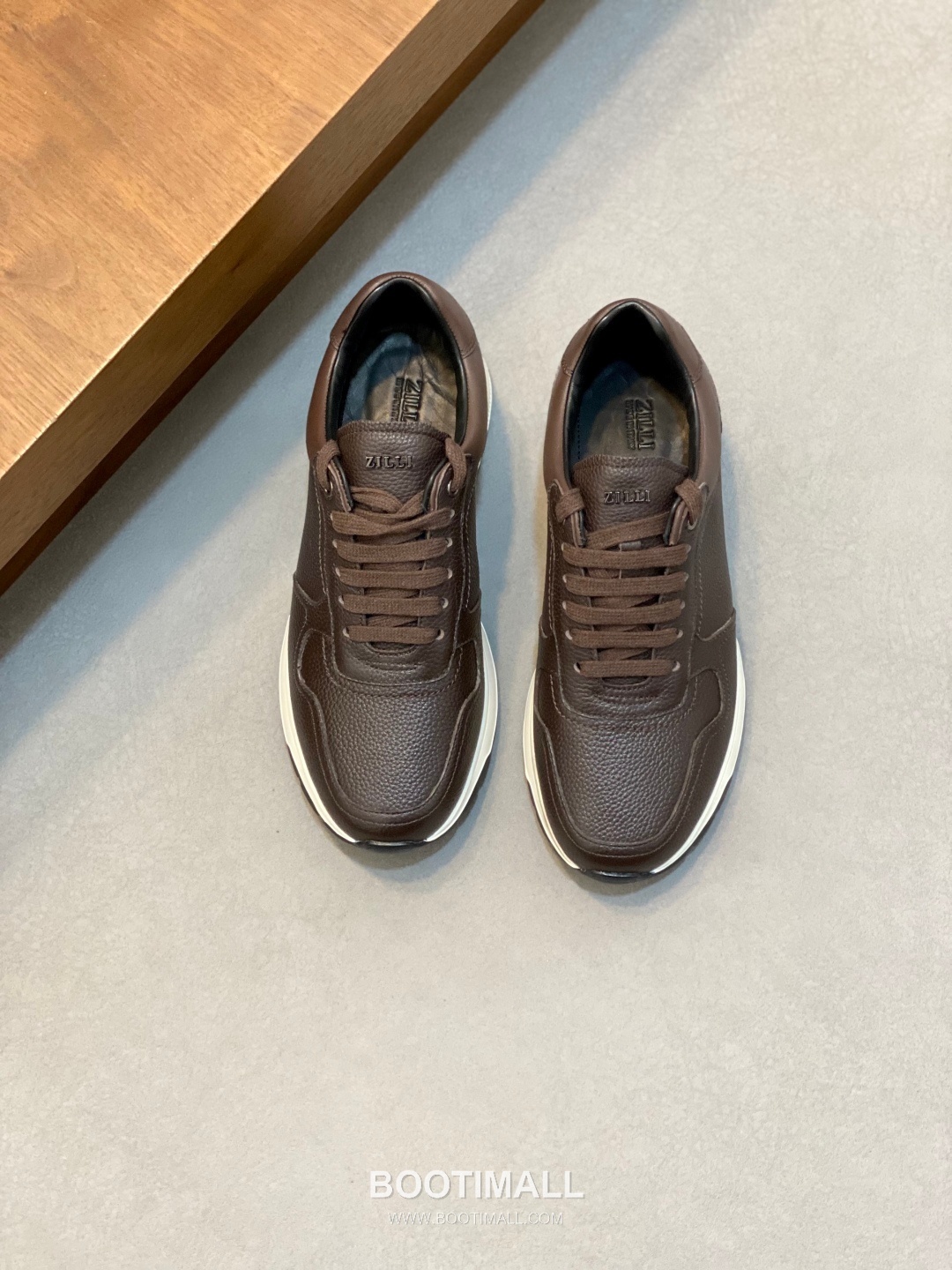 ZILLI Stitch Detail Grain Calf Leather Sneaker 질리 스티치 디테일 그레인 카프 레더 스니커즈 2